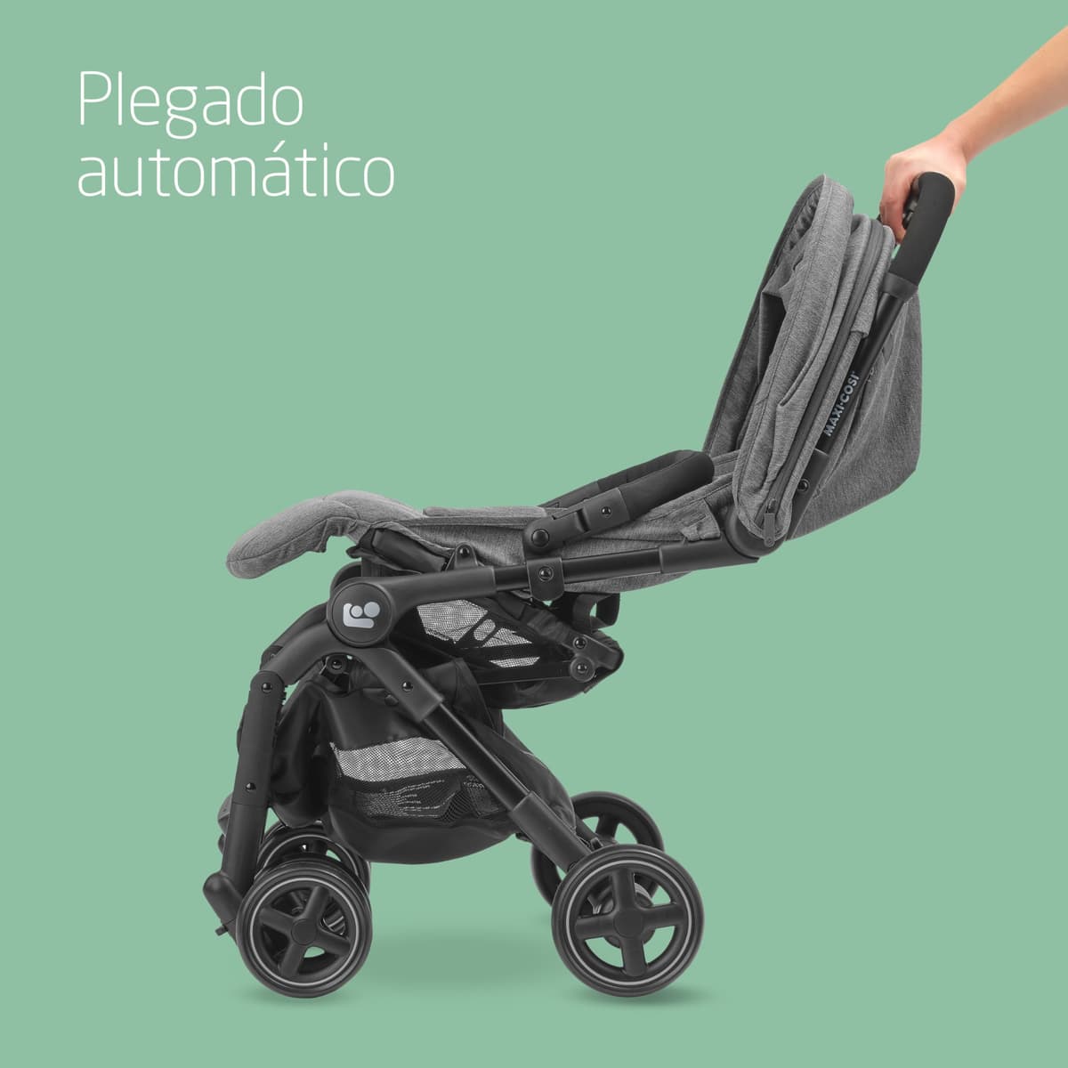 Maxi-Cosi Lara2, Silla de Paseo Ligera, 0-4 años, 0-22 kg, Silla Paseo Bebe Compacta, 3 Reclinaciones, Reclinación Total, Plegado Automático, Bandolera, Select Grey — view 3