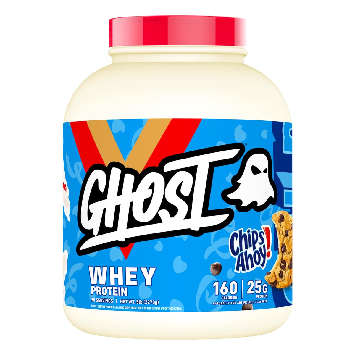 GHOST Whey Protein Powder, Nutter Butter - 2LB, 26G of Protein - Whey Protein Blend - ­Post Workout Fitness & Nutrition Shakes, Smoothies, Baking & Cooking - Cookie Pieces Inside — view 14