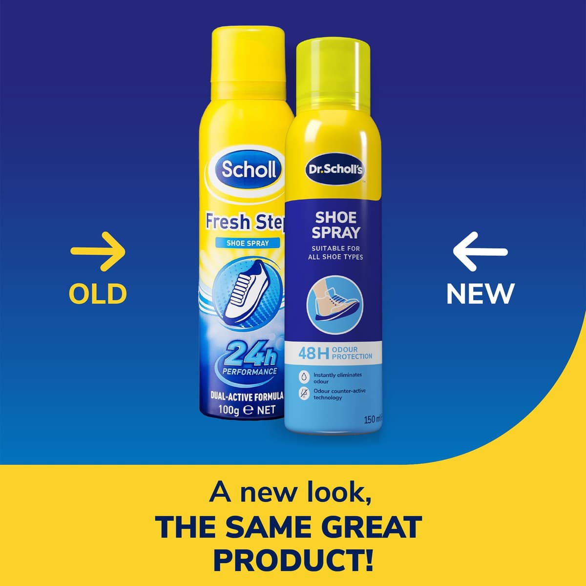 Dr. Scholl’s Fresh Step Anti Odour Shoe Spray, Eliminates Odor For Up To 48 Hours. Fresh Scent, Quick Drying, Suitable For All Shoe Types, Running Trainers, Sports, & More, 150ml, Pack of 1 — view 3