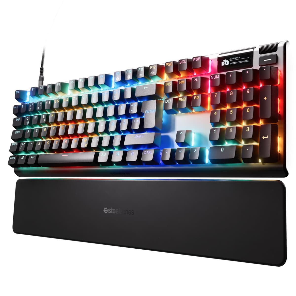 SteelSeries Apex Pro Gen 3 - Gaming Keyboard - Hall Effect Switches; OmniPoint 3.0 - Adjustable Actuation - Game-Ready Presets - Rapid Trigger, Protection Mode, Rapid Tap/SOCD - English QWERTY — view 15