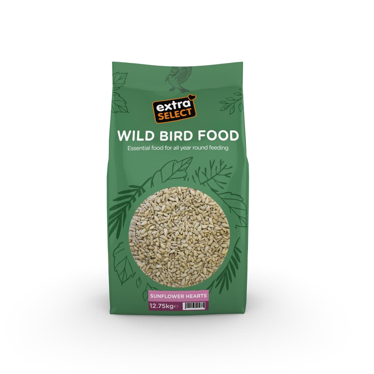 Extra Select Sunflower Hearts Bird Food - Husk-Free, Oil Rich, High Energy Wild Bird Seed for Year Round Feeding - 3 Litre Bucket — view 13