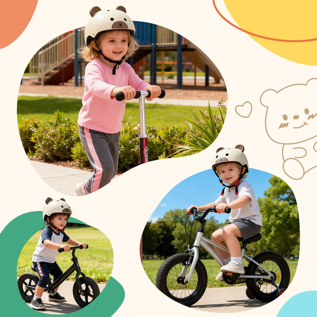 XJD Casco de Ciclismo para Niños Ajustable Casco Bicicleta Niño Casco Infantil Patinete Rollerskate de 3 a 14 Años Protecciones para Múltiples Deportes — view 69