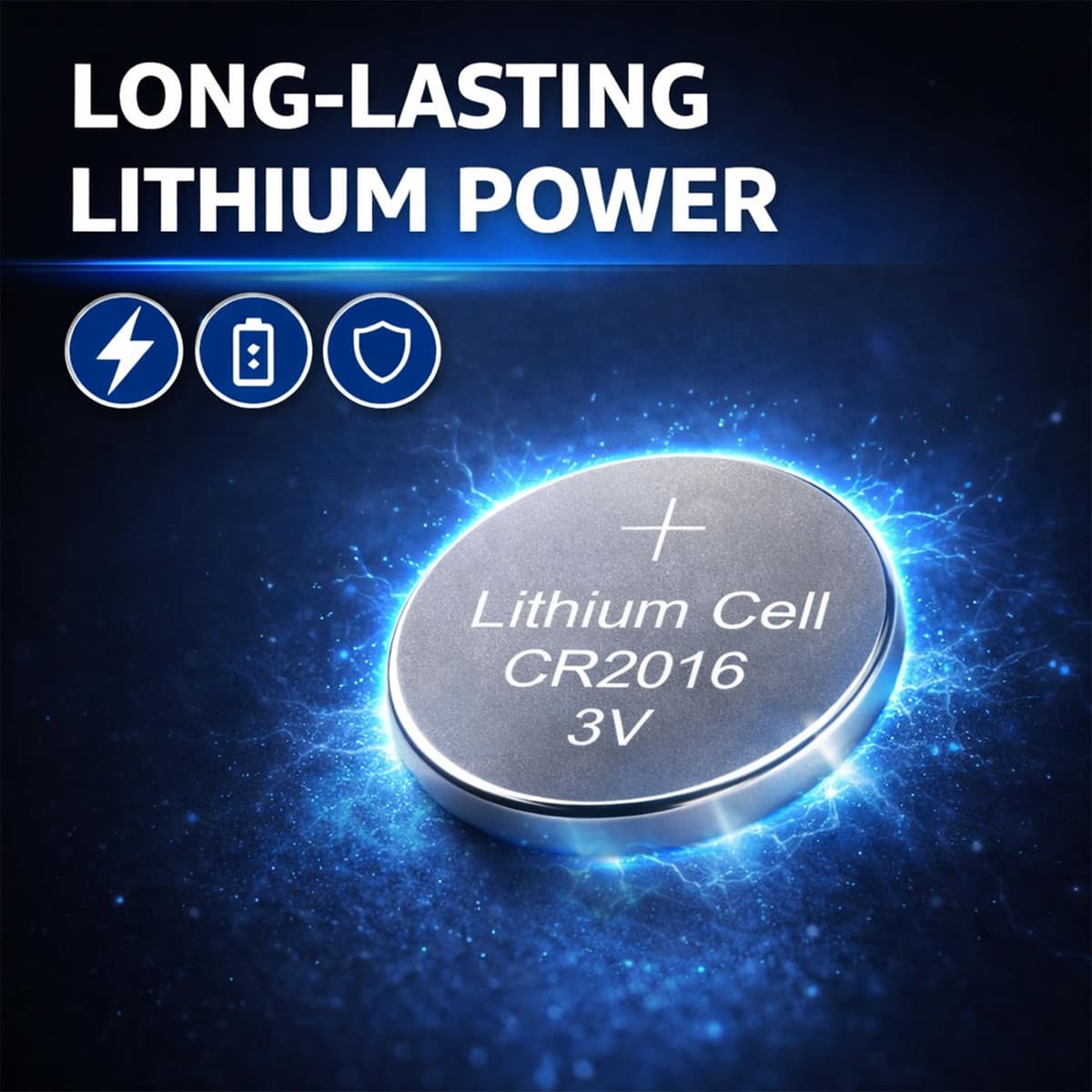 OBD CR2016 Lithium Coin Cell Battery 3V Long Lasting Power Button Batteries for Watches Key Fobs Remotes Calculators Electronics (10) — view 4