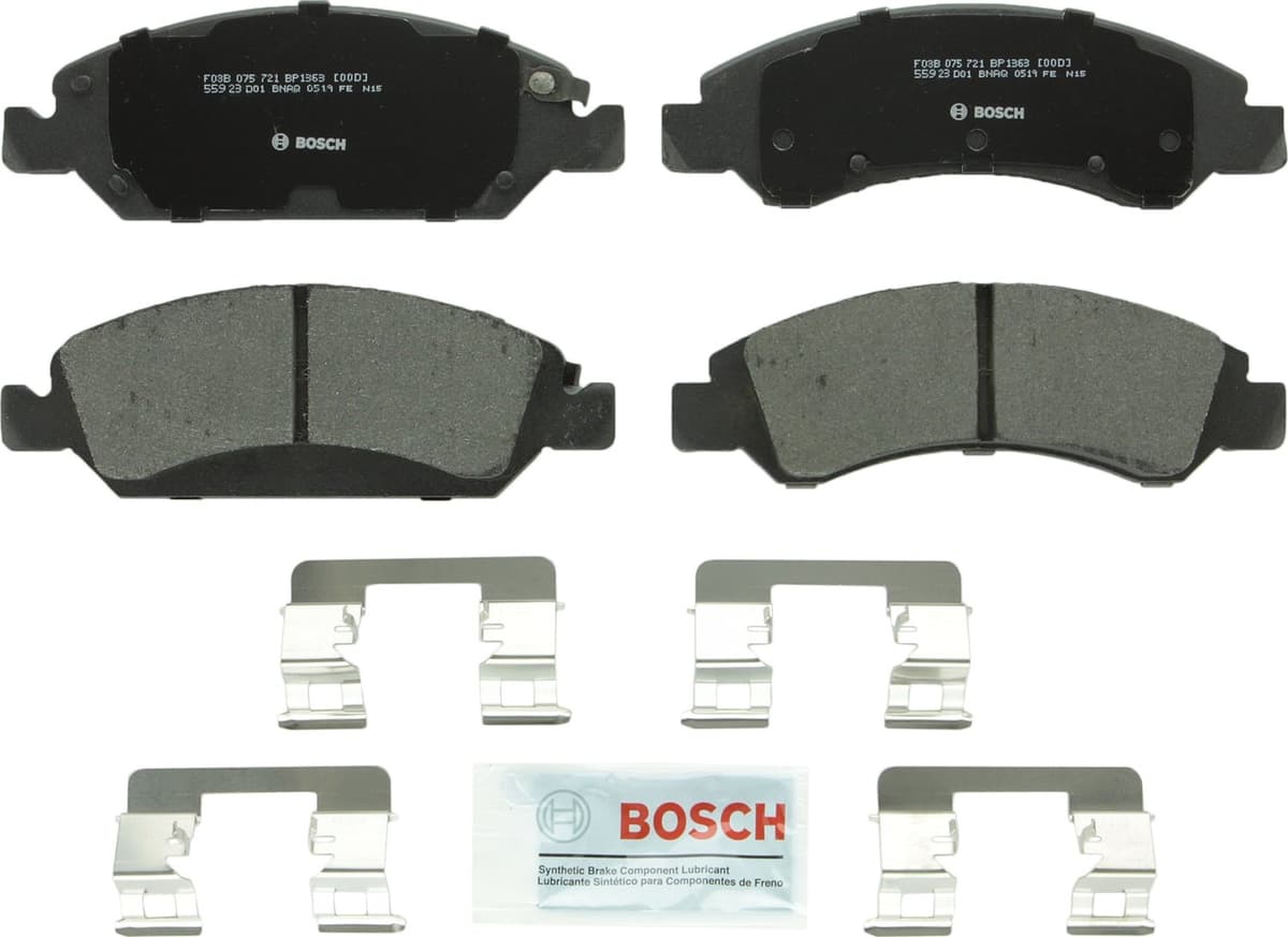 Bosch BC914 QuietCast Premium Ceramic Disc Brake Pad Set For: Acura ILX; Honda Accord, Civic, CR-V, Element, Fit, Front — view 32