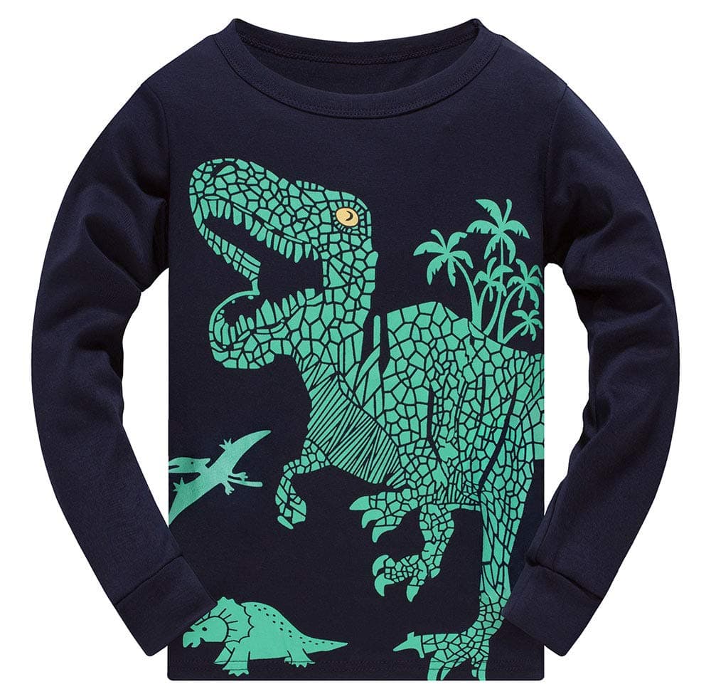 TEDD Boys Pyjamas Dinosaur Nightwear Cotton Toddler Clothes Kids Sleepwear Long Sleeve Christmas Pjs Sets 2 Piece Outfit Xmas Gift 1-12 Years — view 8