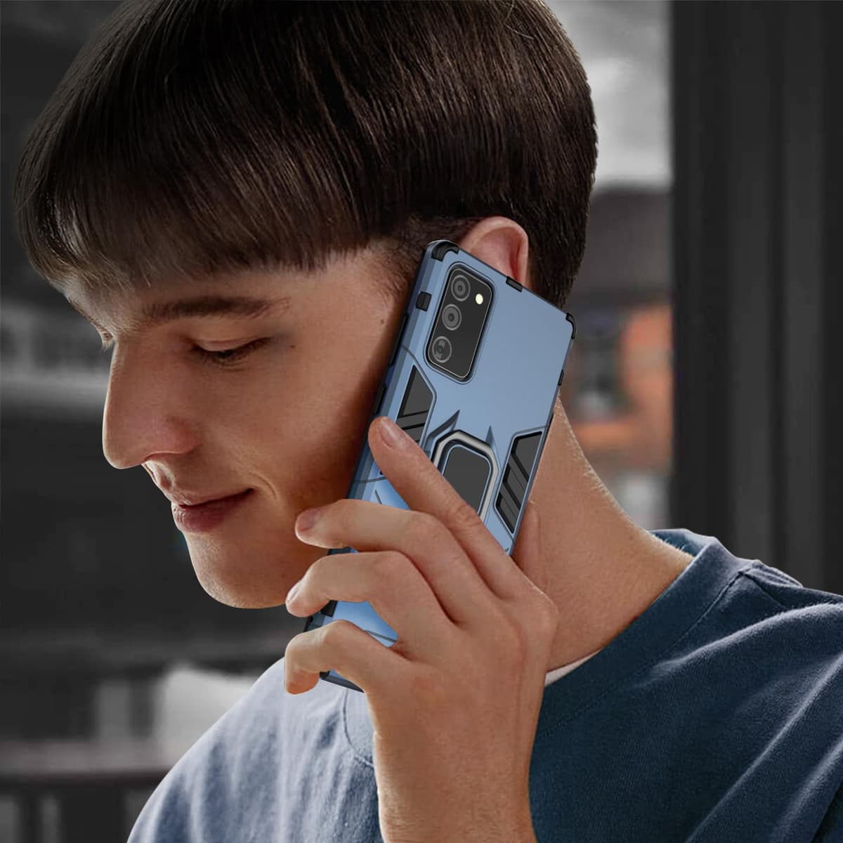 Funda para CMF Phone 2 Pro, Carcasa Antigolpes con Soporte anular metálico, Case Protectora de Grado Militar, Negro — view 138