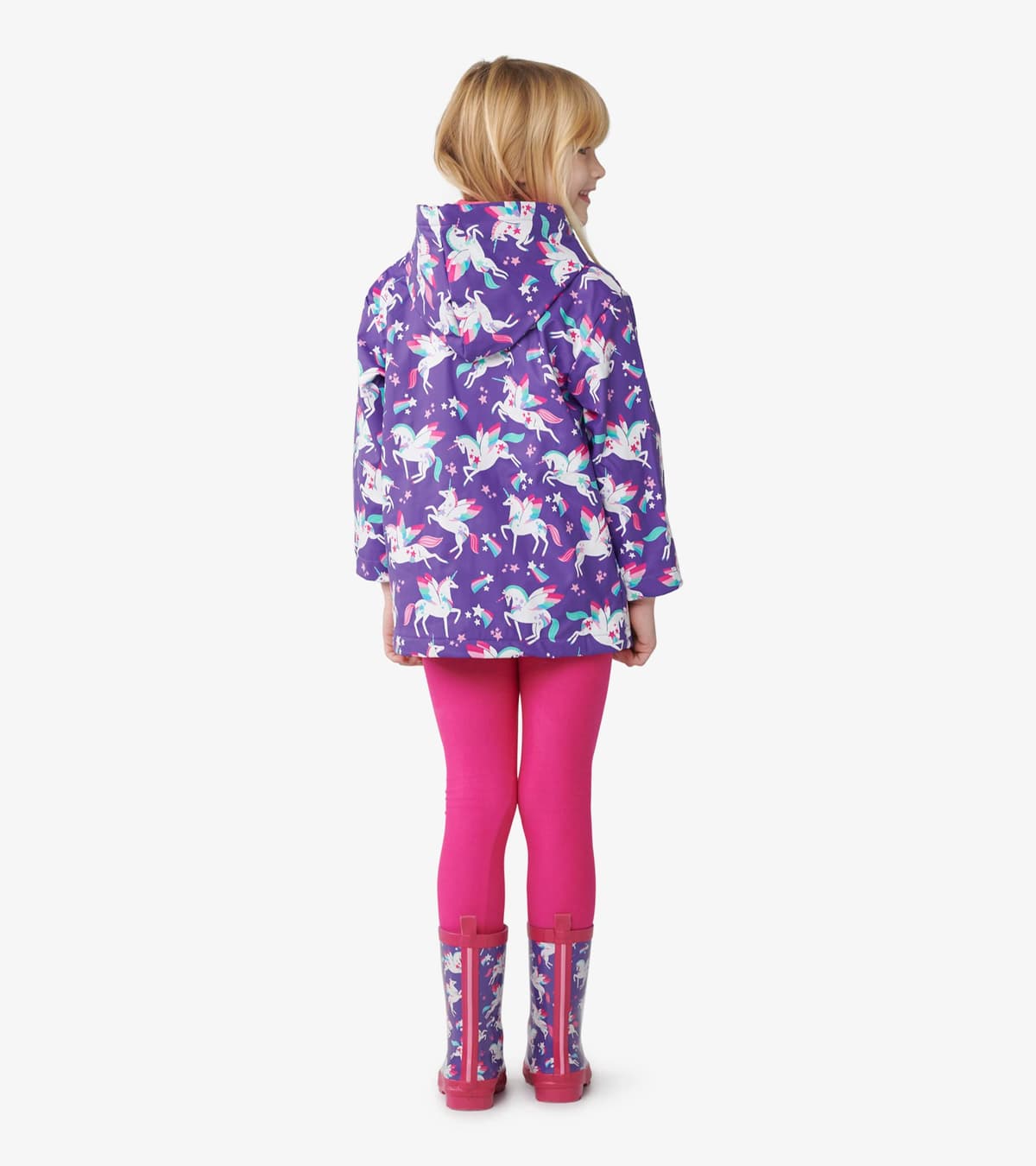 Hatley Girl's Printed Raincoat Raincoat — view 4