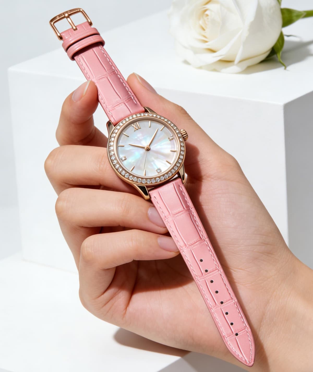 BINLUN Quick Release Leather Watch Straps Replacement Watch Bands Smart Watch Strap Crocodile Pattern in 10 Colors 13 Sizes with Silver/Gold/Rose-Gold Buckle for Men Women(10mm-24mm) — view 25