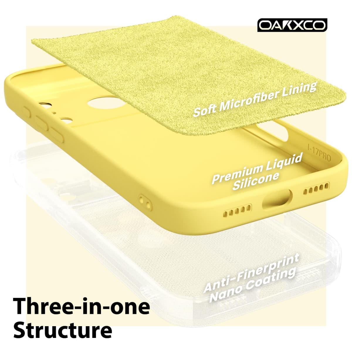 oakxco for iPhone 17 Pro Max Phone Case Liquid Silicone, Cute Thin Slim Grip Soft Rubber Gel for Women Men, Smooth Matte TPU Plain Solid Color Girly Simple Case with Camera Cover, Light Pink — view 20