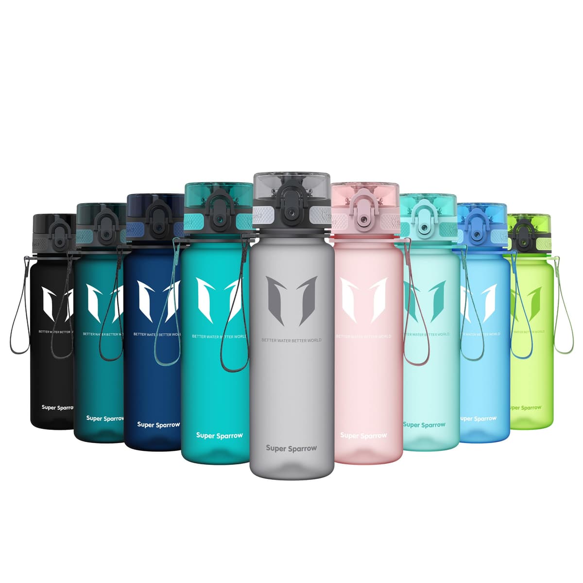 Super Sparrow Botella de Agua Deportiva -350ml & 500ml & 750ml & 1000ml - Sin BPA — view 40