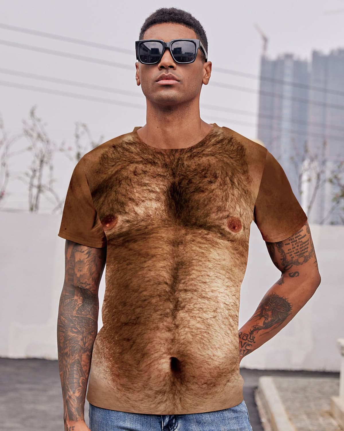 RAISEVERN Camiseta Hombre 3D Personalizadas Divertidas Estampada Camisetas Horteras Fiesta Regalo, S-XXL — view 2
