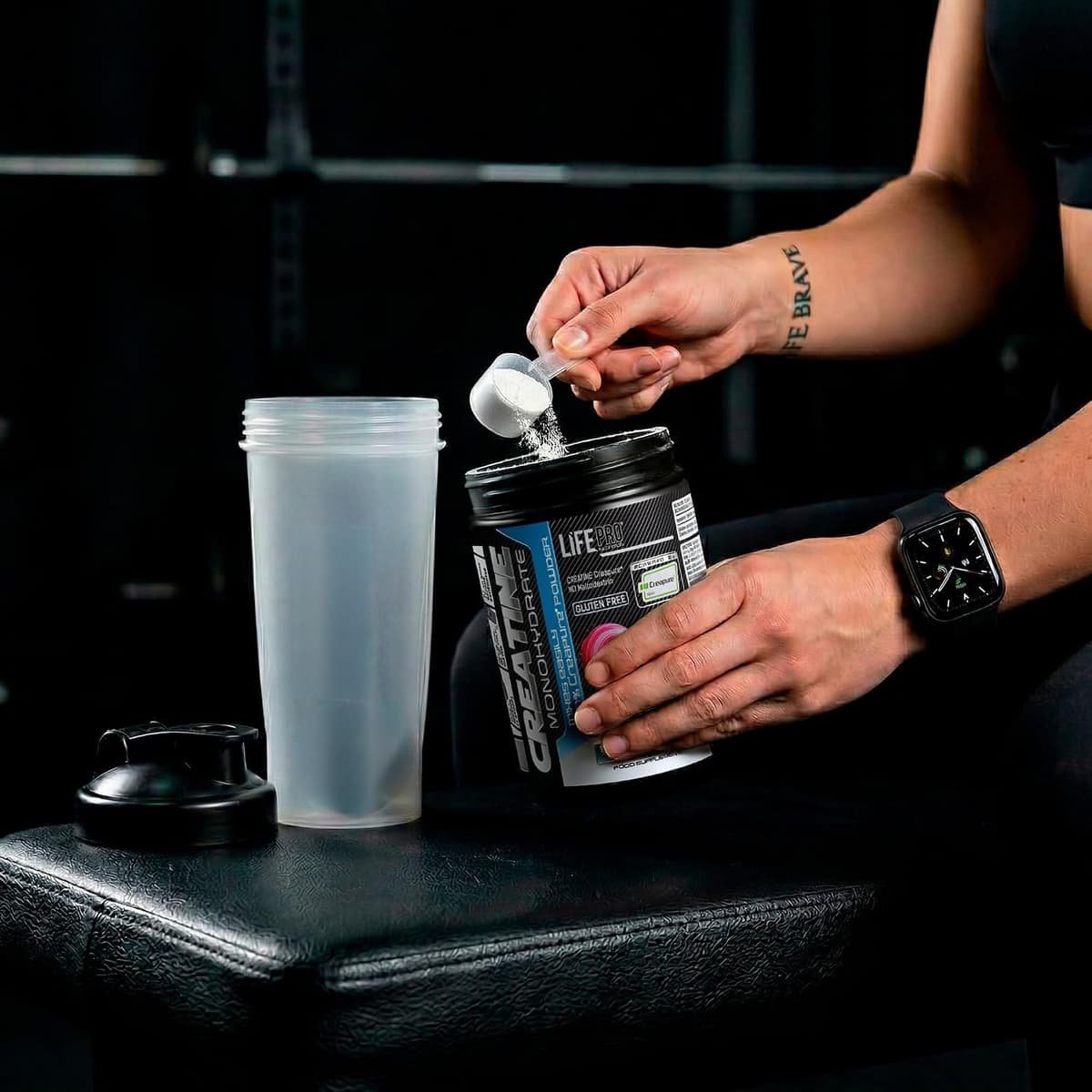 Creapure Life Pro Creatine Monohydrate – Pure Micronised Creatine, Up to 83 Shots – Gluten Free, for Strength, Energy and Mus — view 6