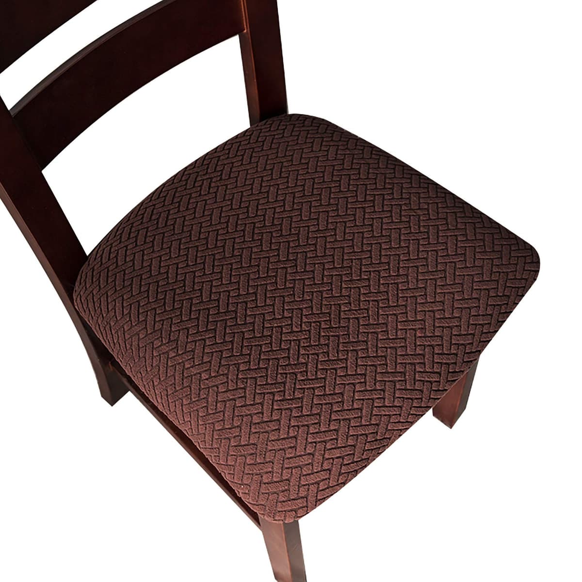 Genina Seat Covers for Dining Room Chair Seat Slipcovers Kitchen Chair Covers (Taupe, 4 Pcs) — view 22