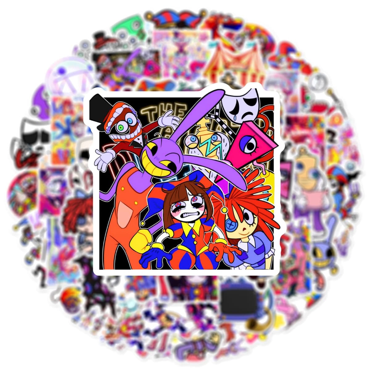 60Pcs TADC Stickers | Waterproof Cartoon Vinyl Decals for Laptop, Water Bottle, Journal, Phone Case, Scrapbook, Skateboard — view 3