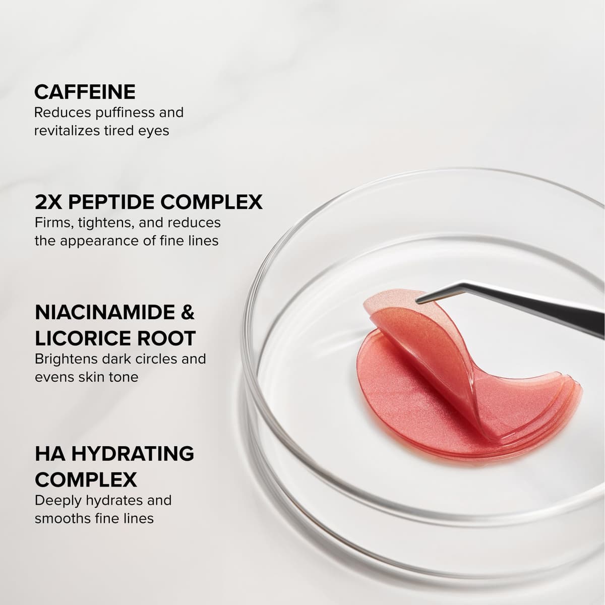 DRMTLGY Brightening Eye Masks (30 Pairs) - Caffeine Eye Masks for Dark Circles and Puffiness with Hyaluronic Acid, Eye Patches for Puffy Eyes — view 5