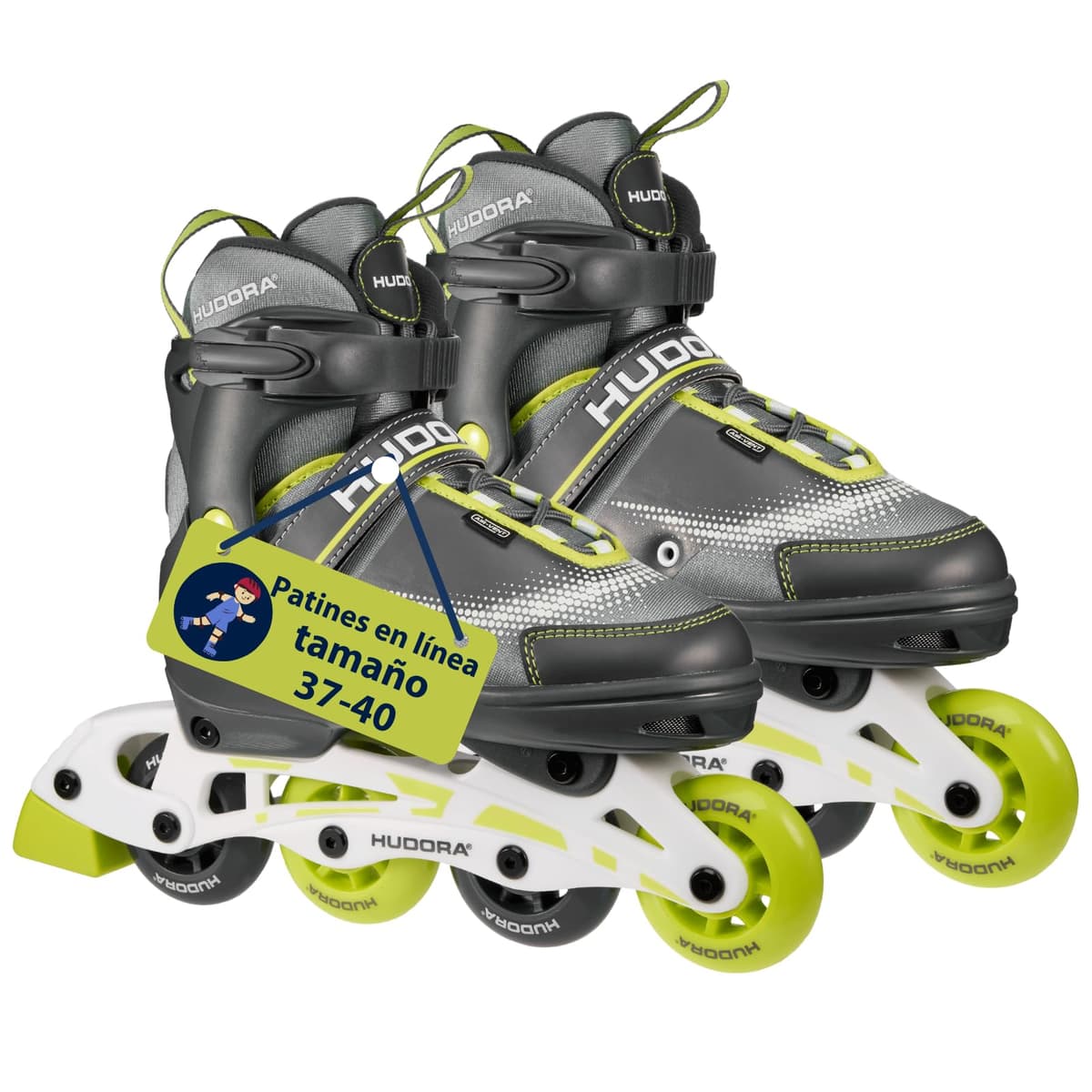 HUDORA Patines de Ruedas MIA/Leon - Patines para niños/Adolescentes y Adultos en Diferentes Tallas y Colores - Ajustables en 4 Tallas - cómodos y Elegantes — view 8