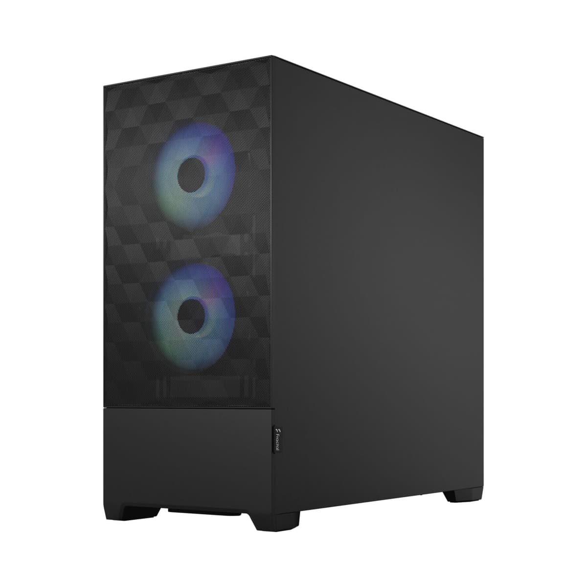 Fractal Design Pop Air RGB Black - Tempered Glass Clear Tint - Honeycomb Mesh Front – TG side panel - Three 120 mm Aspect 12 RGB fans included – ATX High Airflow Mid Tower PC Gaming Case — view 5