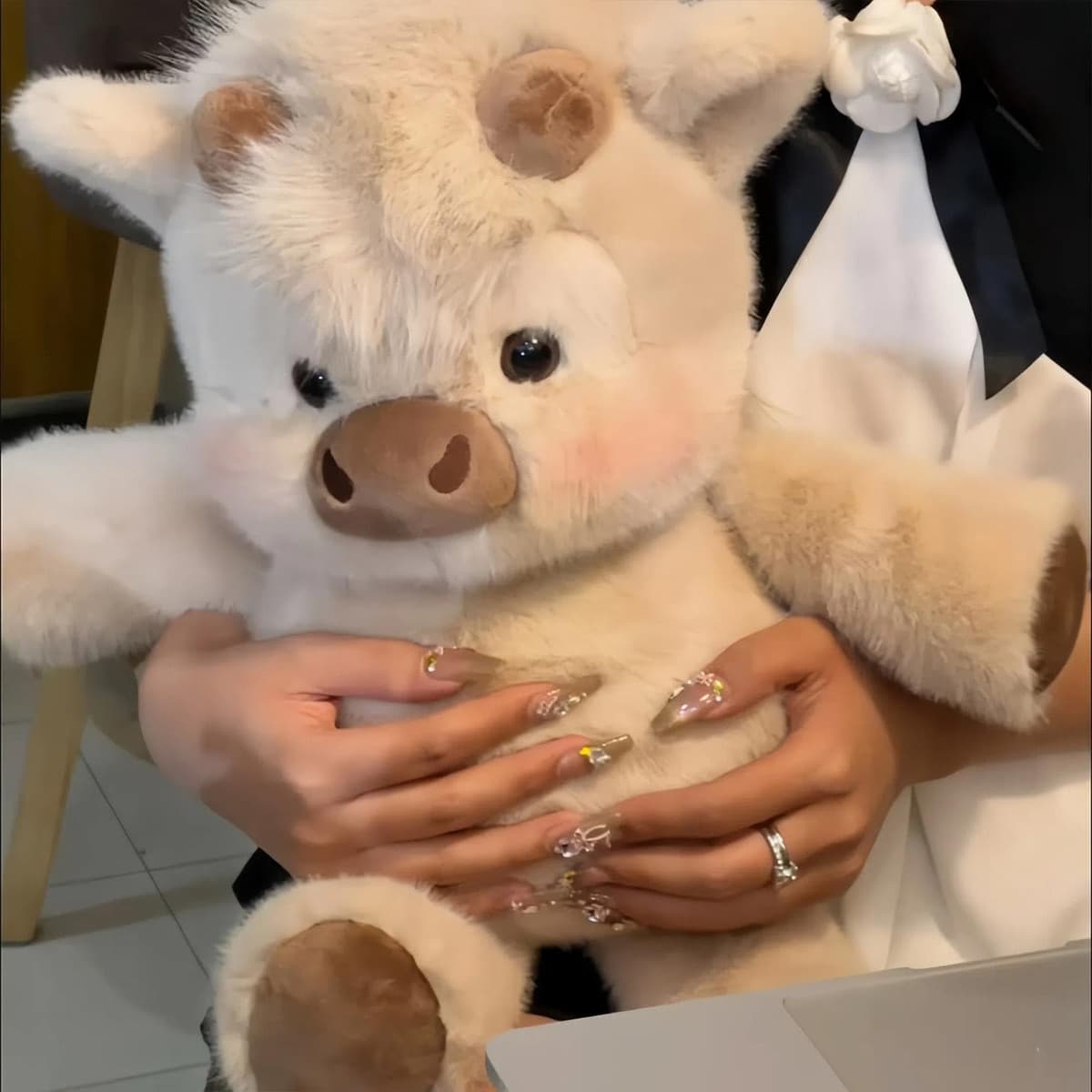 Peluche De V aca Grande Y Suave, 45 Cm. Adorable Peluche De V aca Corriendo, Muñeco Coleccionable De Ternero De Dibujos Animados, Juguetes Interactivos De Animales Para El Hogar, Habitación Infantil — view 4