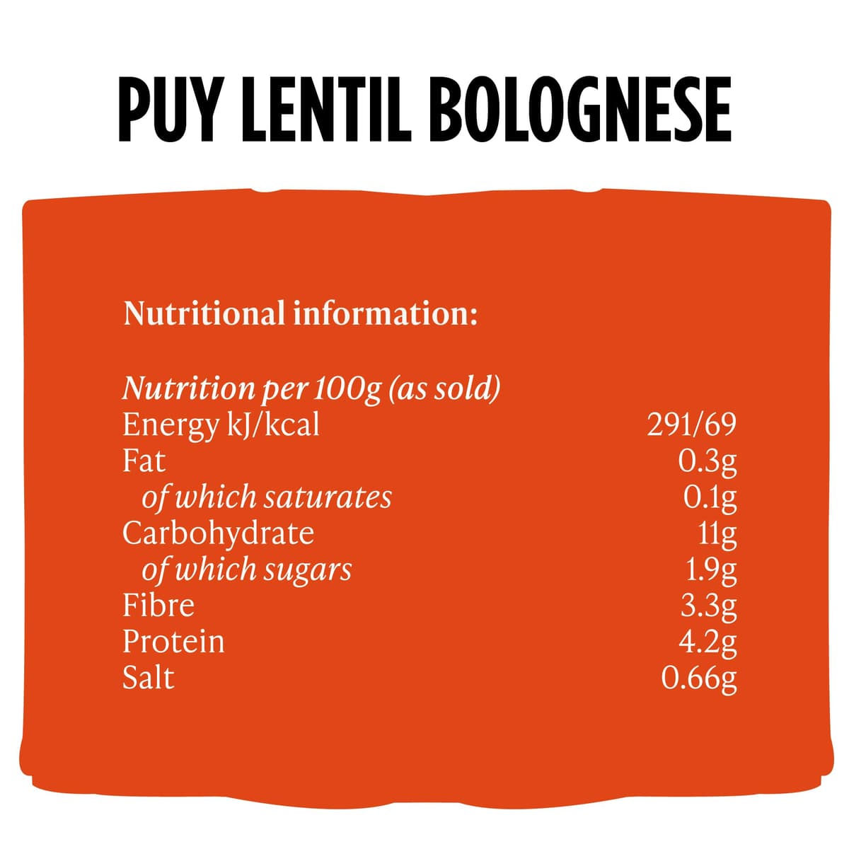 Merchant Gourmet Ready-to-eat Puy Lentil Bolognese Pack of 6 x 280g Pouches High in Protein High in Fibre Vegan. Cooked with Puy & Brown Lentils Mixed Mushrooms Sundried Tomato Paste Ready-Meal Option — view 2