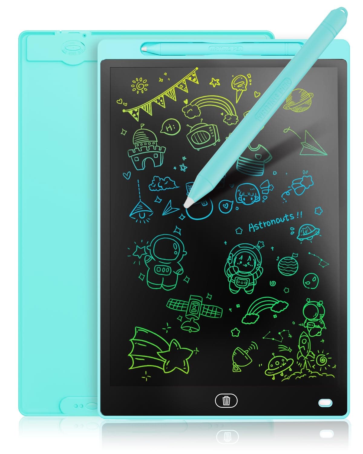Genialba Tableta de Escritura LCD de Colores de 8,5, Tablero de Dibujo Electrónico - Tablero de Grafiti con Pizarra de Dibujo Borrable Portátil, Regalo para Niños (Rosa) — view 12