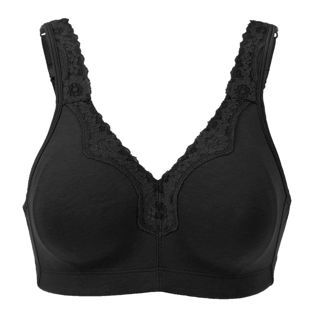 Delimira Women's Non Wired Bras Full Coverage Cotton Comfort Bra Plus Size Non Padded Soft Bras — view 5