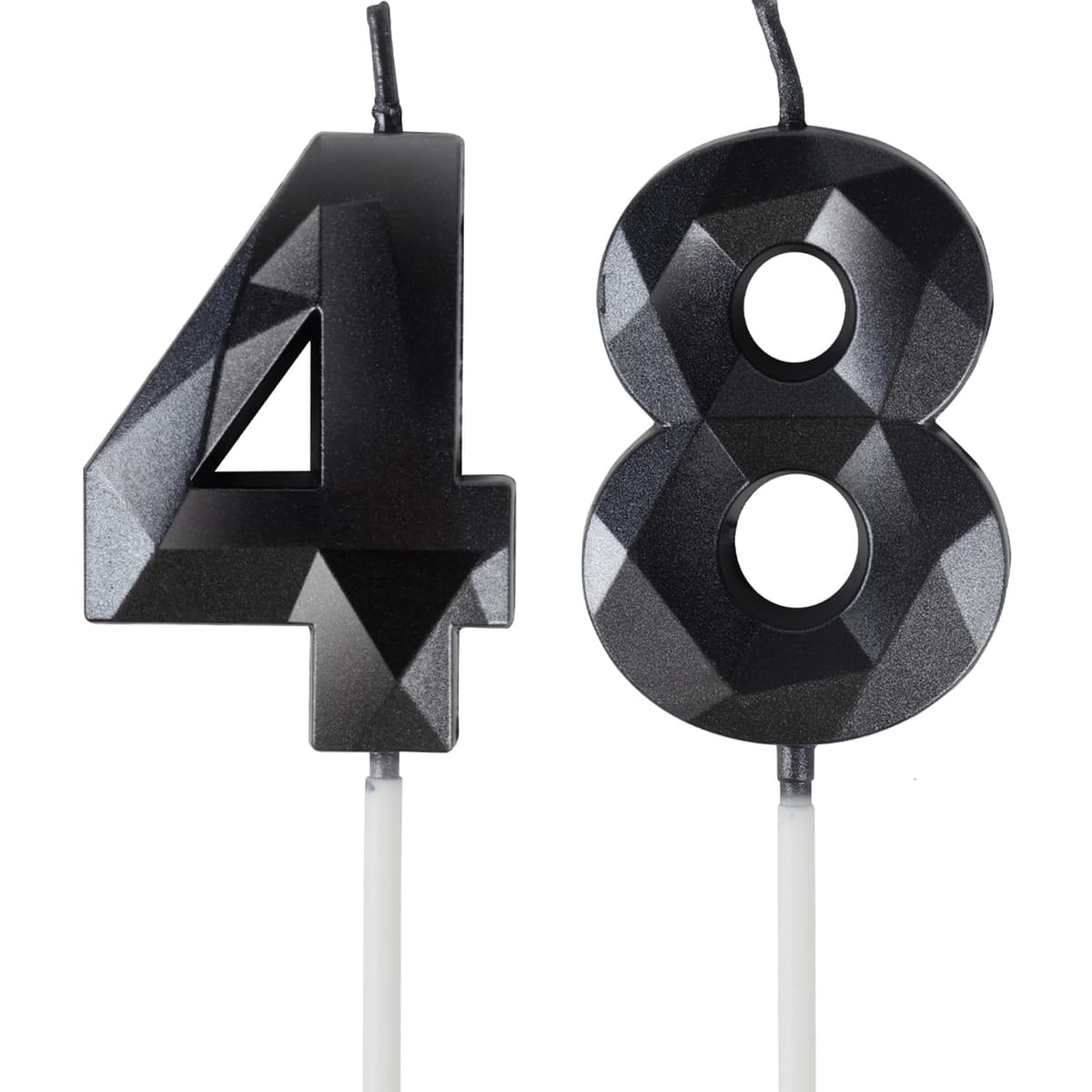 Yiran 50th Birthday Candles, Gold Number 50 Happy Birthday Candles, Cake Topper Decorations for Birthday Party, Wedding Anniversary Celebration Supply — view 32