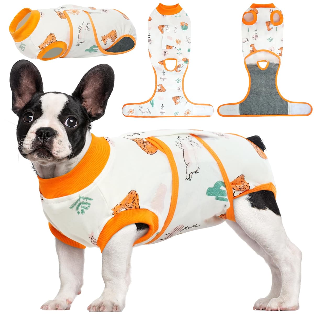 Kuoser Traje de recuperación de Perro para Hombre/Mujer, Camiseta para Cachorros después de la cirugía, Alternativa de Cuello electrónico para Mascotas pequeño, Mediano y Grande — view 8