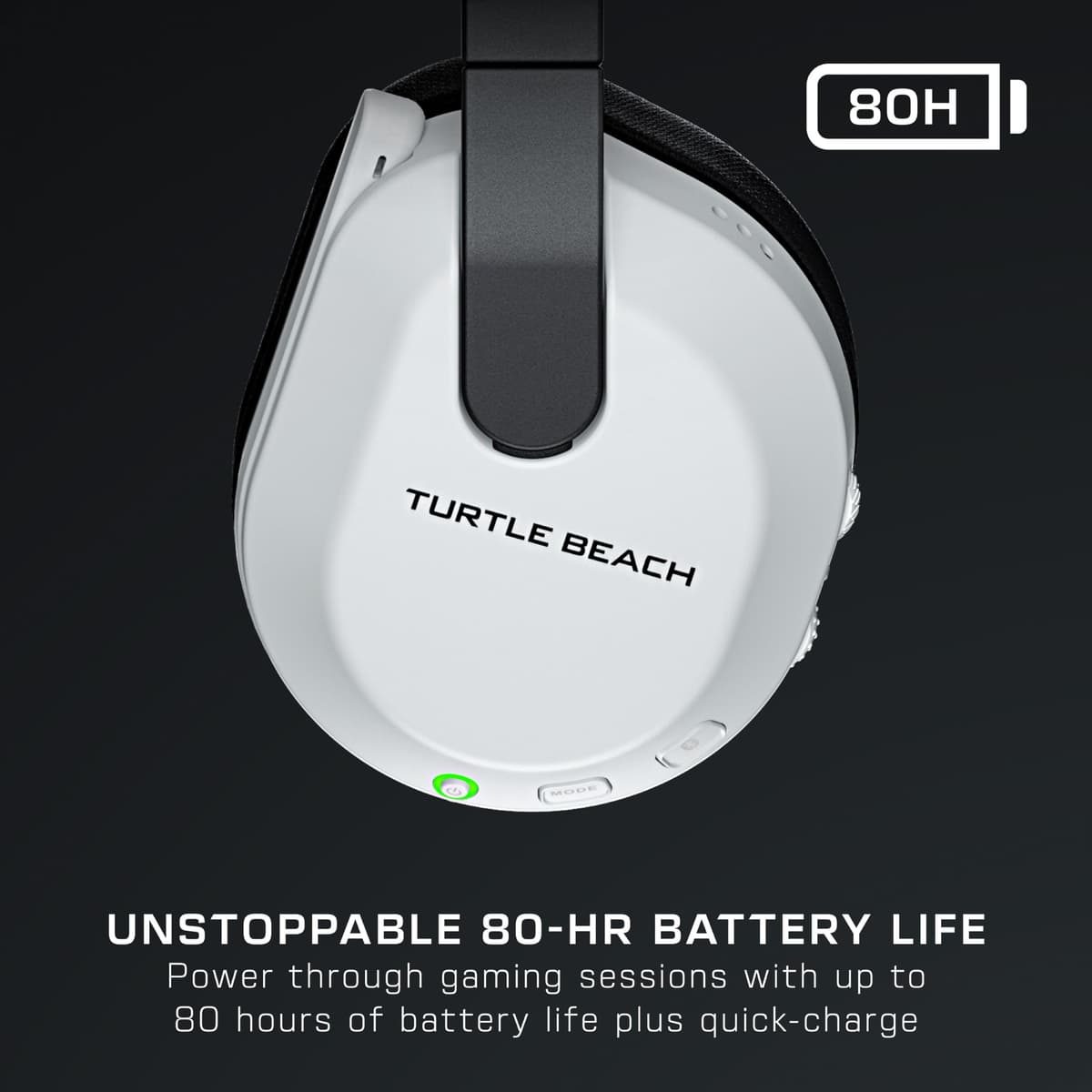 Turtle Beach Stealth 600 White Wireless Multiplatform Gaming Headset with up to 80 hour Battery, 50mm Speakers and Bluetooth for Xbox Series X or S, Xbox One, PC, PS5, PS4 and Mobile — view 3