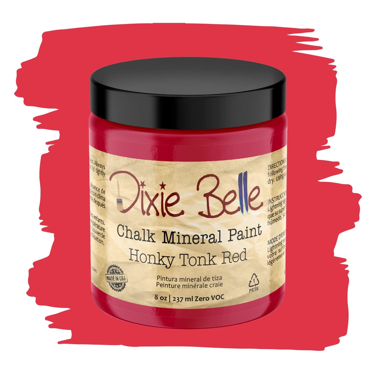 Dixie Belle Paint Company Chalk Finish Furniture Paint - Caviar (32oz) - Matte Black Chic Chalk Mineral DIY Furniture Paint — view 308
