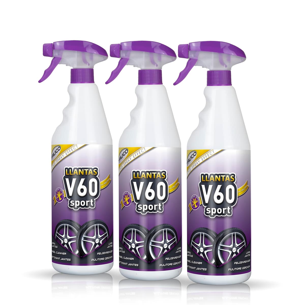 Sisbrill V60 Sport Limpia Llantas - Neutro y Seguro - Efecto Gecko Spray - 1 Litro — view 9