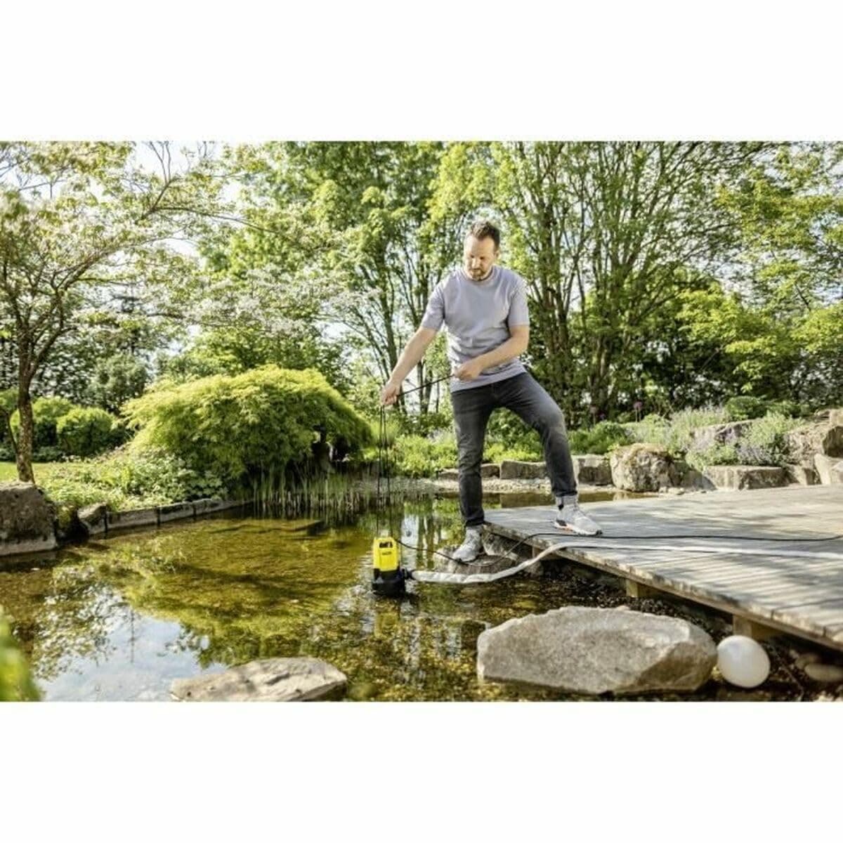 Kärcher SP 16.000 Dirt Bomba Sumergible de Agua Sucia, Caudal: 16.000 l/h, Profundidad: máx. 7 m, Para Agua Sucia con Partículas de un Tamaño de Hasta 20 mm, Agua Restante: 25 mm, Presión: 0,8 bar — view 2