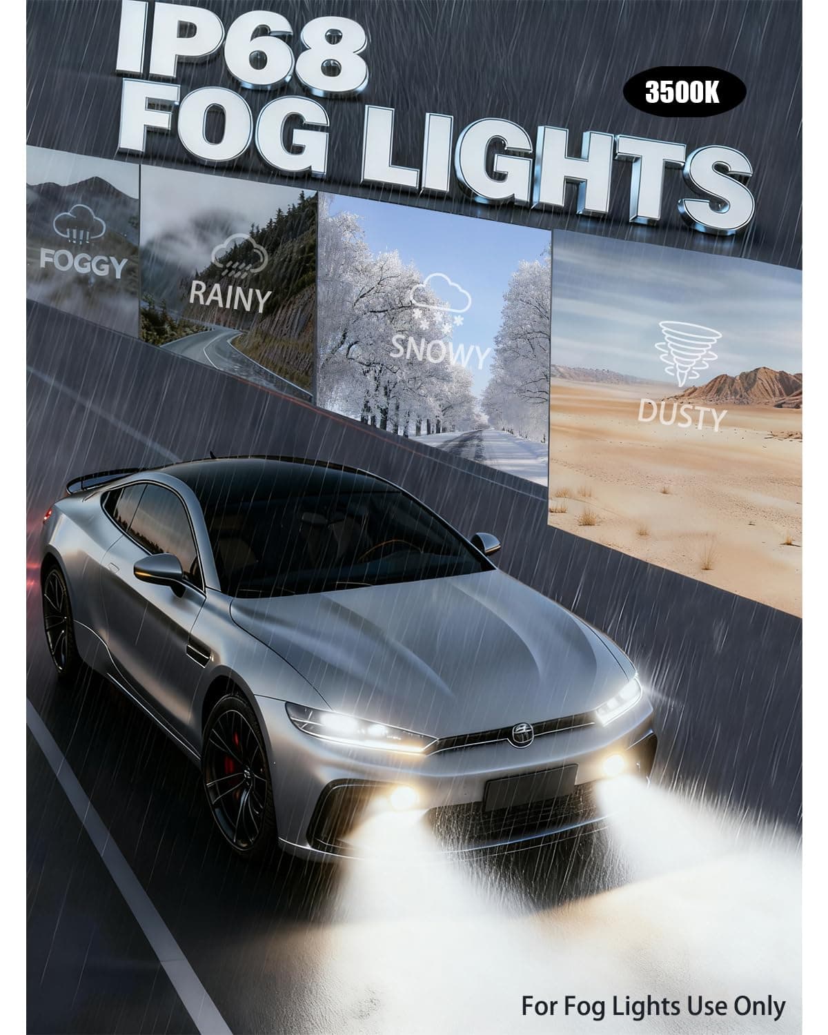 Termitor Latest H7/H7LL Bulbs, 50,000LM 900% Brightness, 6500K White Super Bright, 1:1 Halogen Size, 6500 Cool White H7 Fog Lights, No Adapter Required, Easy Install, Non-Polarity, Pack of 2 — view 10