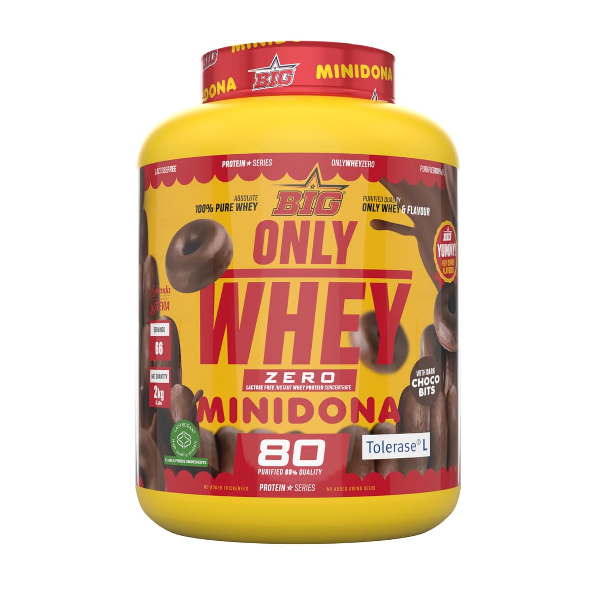 BIG - Proteinas Whey - Proteina en Polvo para Desarrollo de Masa Muscular y Recuperación - Materia Prima Premium - Whey Protein Sin Lactosa, Sin Azúcar, Sin Grumos (1Kg, Cacaolat) — view 8