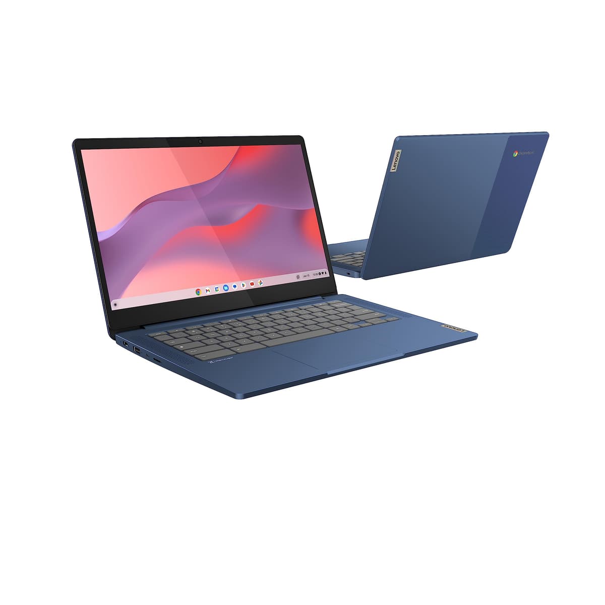 Lenovo IdeaPad Slim 3 Chromebook | 14 Inch FHD Laptop | MediaTek Kompanio 520 | 4GB RAM | 64GB eMMC | Chrome OS | Abyss Blue — view 3
