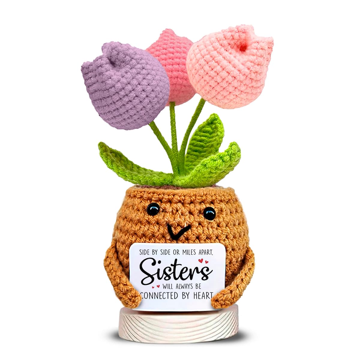Crochet Alien Plush with Love Message – “You’re the Best Thing I’ve Ever Found on Earth” – Handmade Valentine’s Day Gift for Girlfriend, Boyfriend, Wife or Husband – Cute — view 8