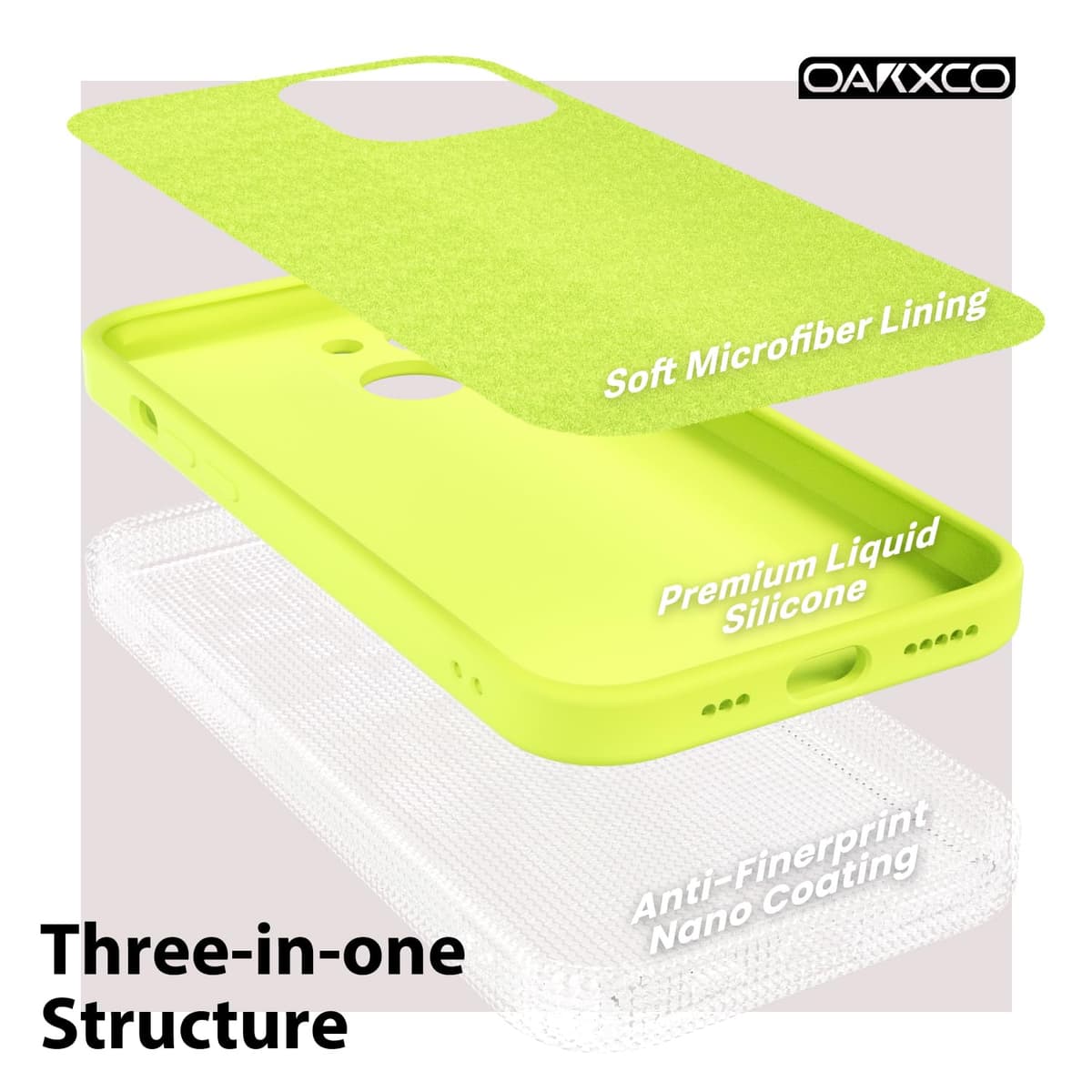 oakxco for iPhone 17 Pro Max Phone Case Liquid Silicone, Cute Thin Slim Grip Soft Rubber Gel for Women Men, Smooth Matte TPU Plain Solid Color Girly Simple Case with Camera Cover, Light Pink — view 1680