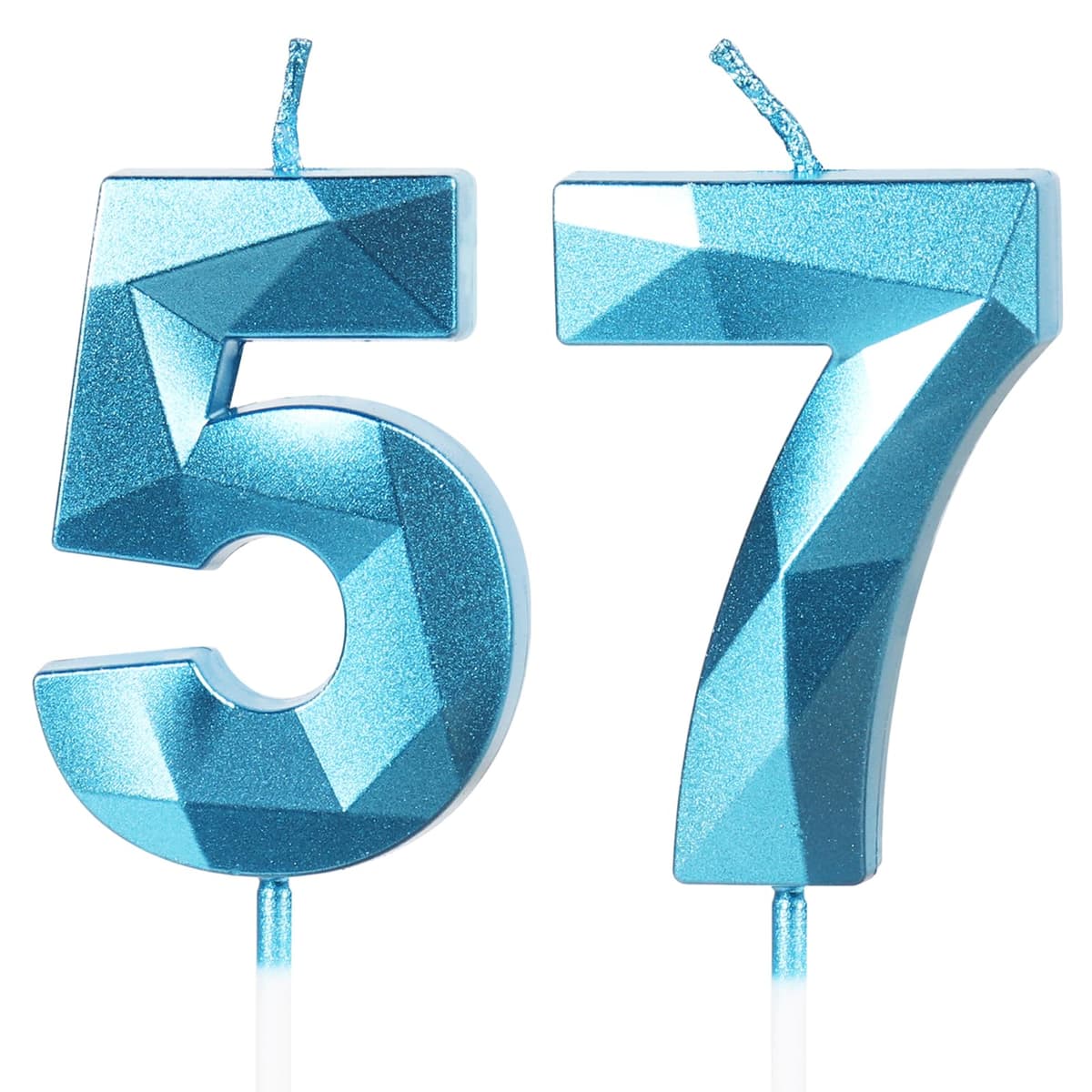 Yiran 50th Birthday Candles, Gold Number 50 Happy Birthday Candles, Cake Topper Decorations for Birthday Party, Wedding Anniversary Celebration Supply — view 47