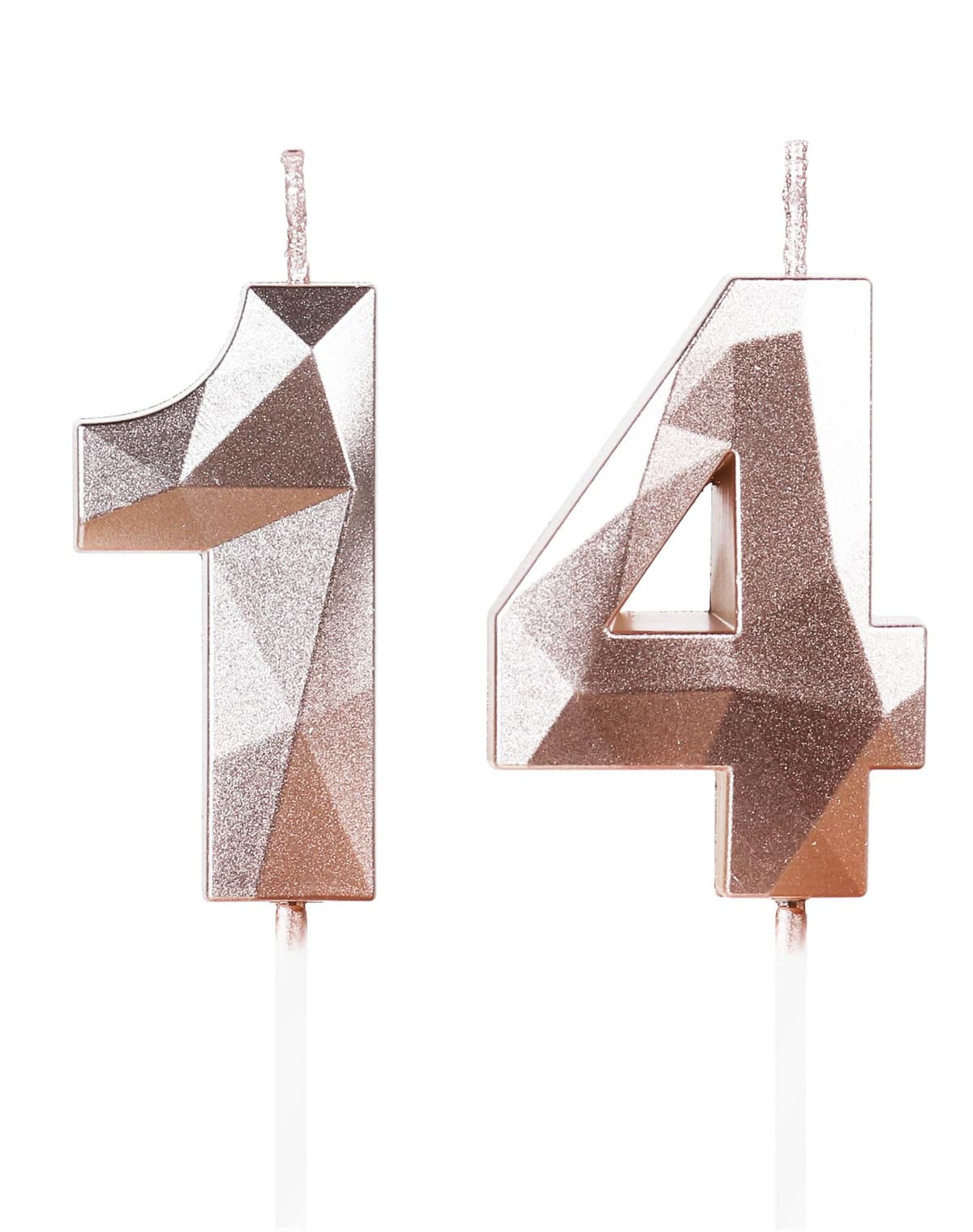 Yiran 50th Birthday Candles, Gold Number 50 Happy Birthday Candles, Cake Topper Decorations for Birthday Party, Wedding Anniversary Celebration Supply — view 48