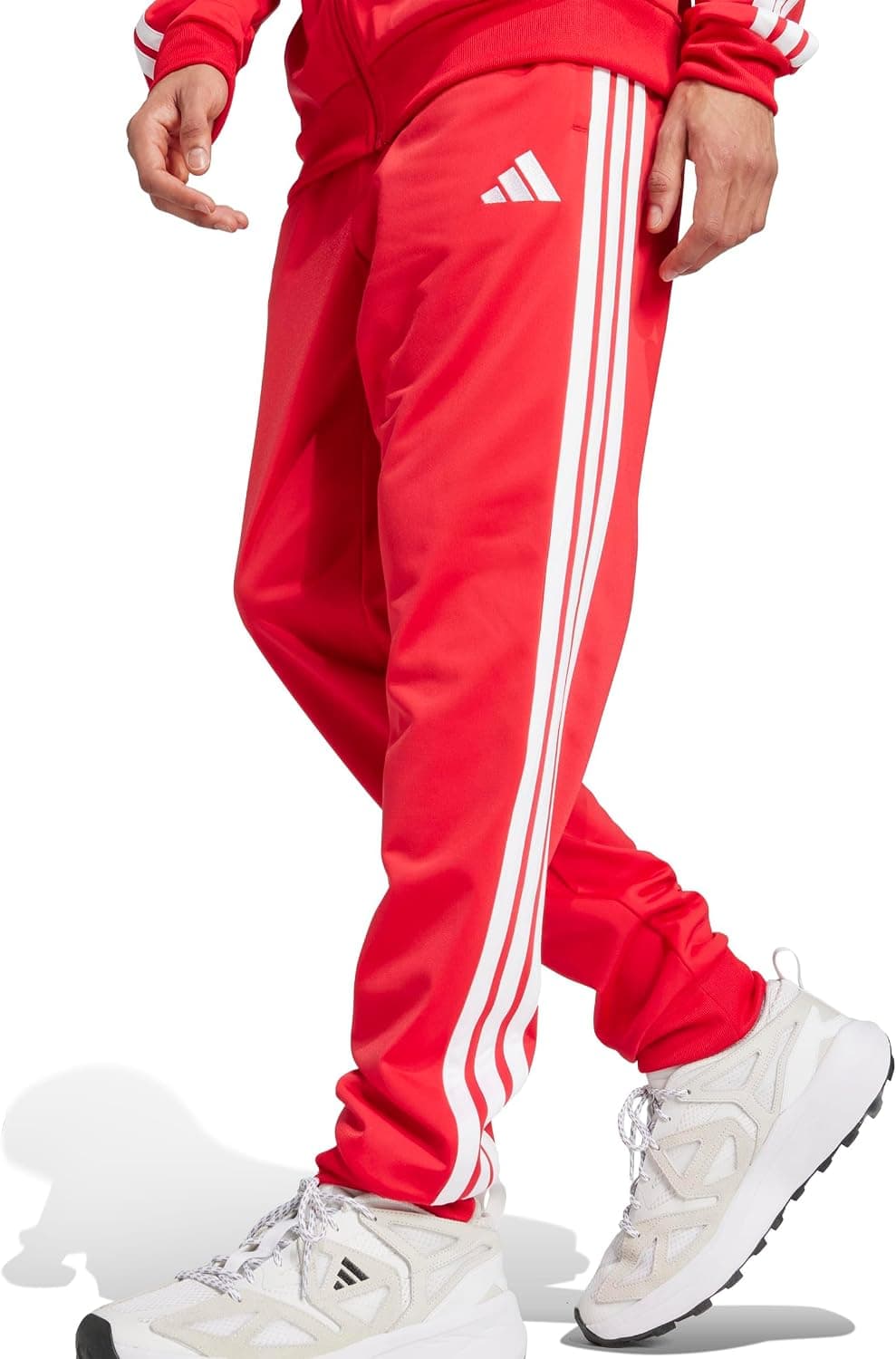 adidas Primegreen Essentials 3-Stripes Track Suit XXS Short pure ruby/white — view 4