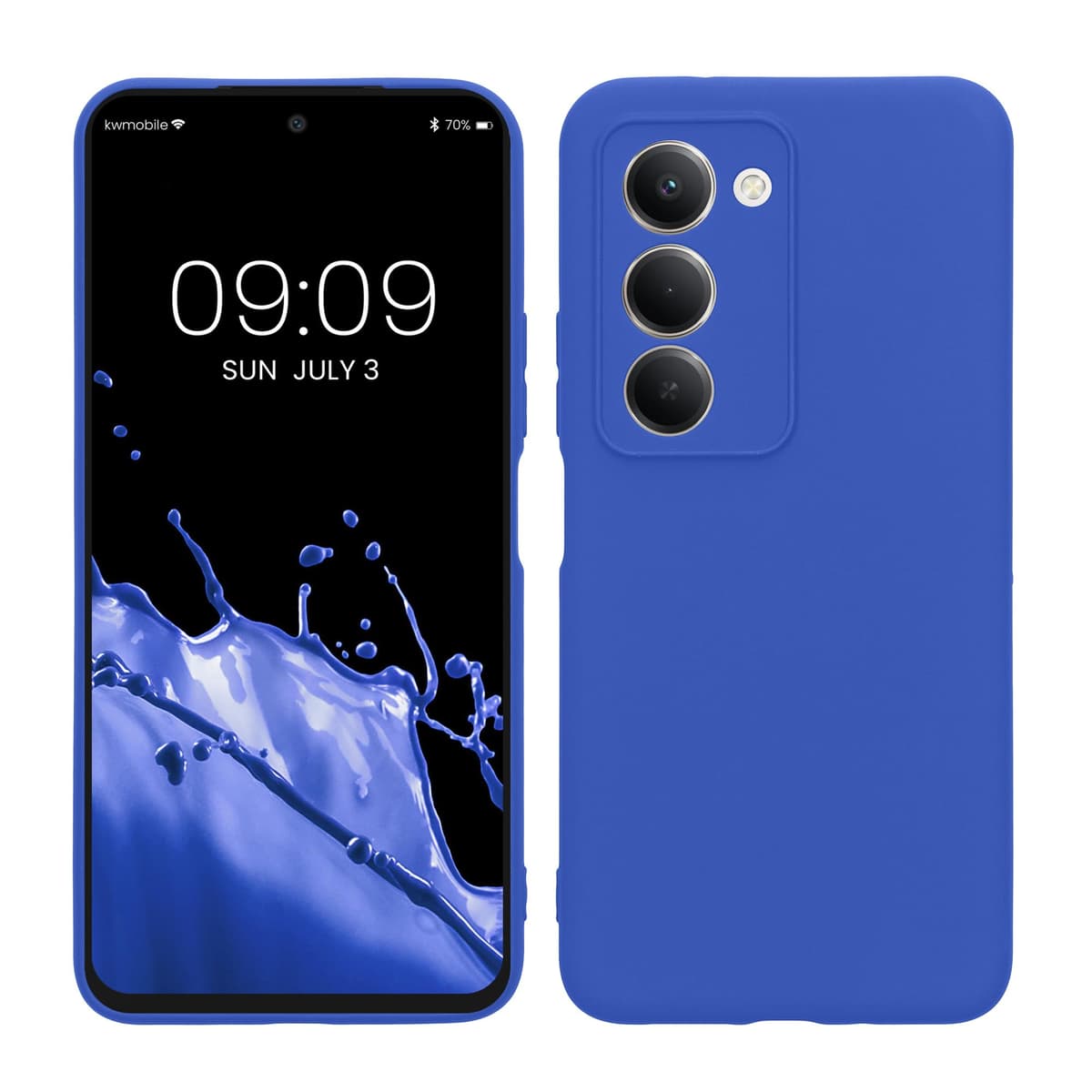 kwmobile Carcasa Compatible con Xiaomi Redmi Note 14 Pro 5G / Poco X7 Funda - Funda Ultrafina de TPU con Bordes elevados - Lavanda Metalizado — view 393