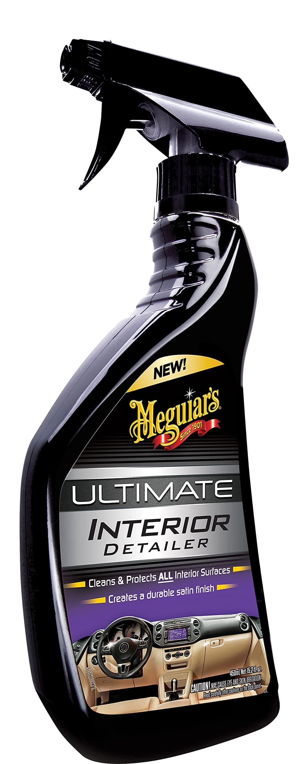 Meguiar's Quik Interior Detailer Cleaner 473ml for a Matt Finish. Cleans all Interior Car Surfaces - G13616EU — view 13