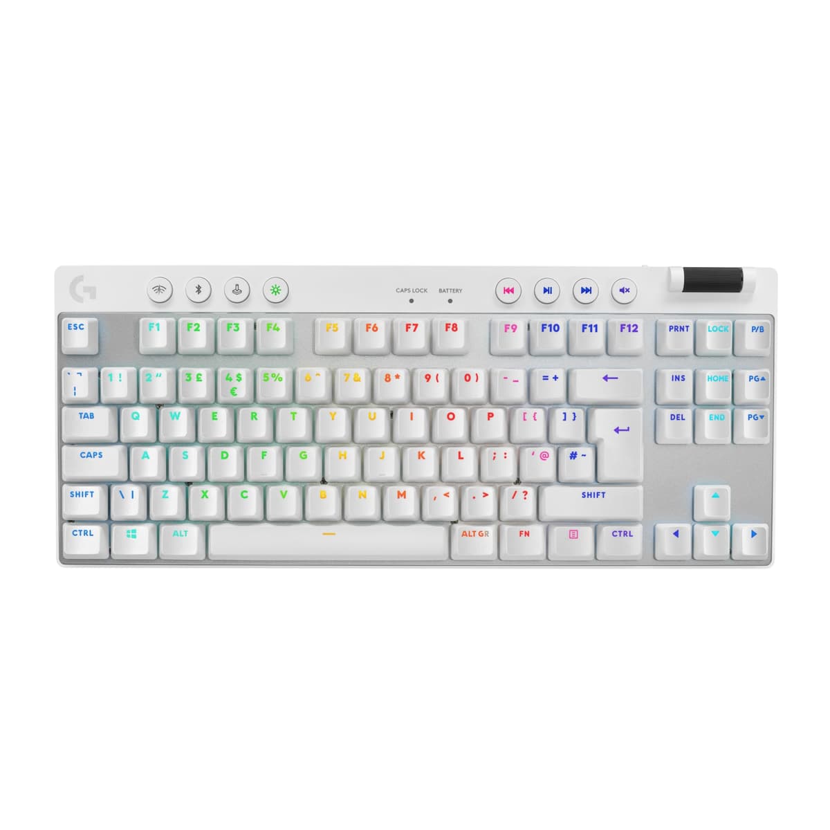Logitech G PRO Mechanical Gaming Keyboard – Ultra Portable Tenkeyless Design, Detachable Micro USB Cable, Advanced GX Blue Clicky Switches, LIGHTSYNC RGB Backlit Keys, QWERTY UK, PC/Mac - Black — view 15