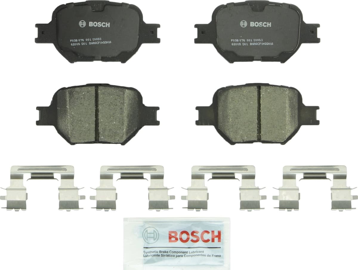 Bosch BC914 QuietCast Premium Ceramic Disc Brake Pad Set For: Acura ILX; Honda Accord, Civic, CR-V, Element, Fit, Front — view 39