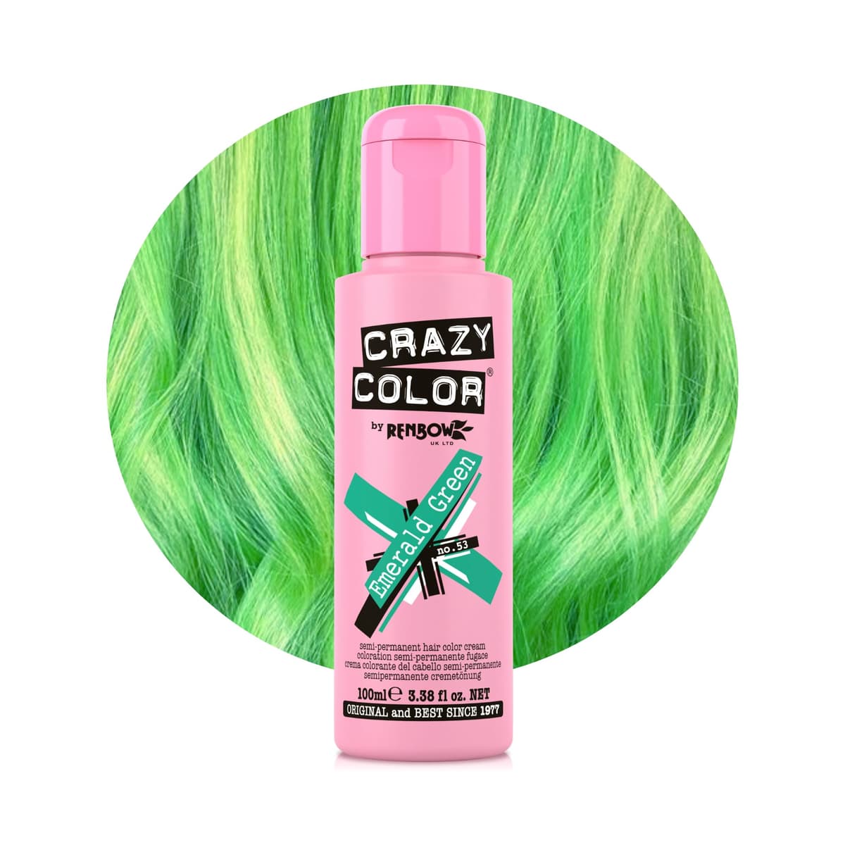Crazy Color Vibrant Candy Floss Semi-Permanent Hair Dye. Highly Pigmented Pastel Pink Conditioning & Oil Nourishing Vegan Formula | No Bleach or Ammonia | 100ml — view 50