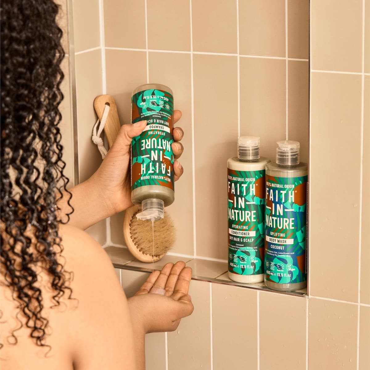 Faith In Nature Organic Coconut Conditioner, Hydrating for Dry Hair & Scalp, Vegan & Cruelty Free, No SLS, Silicones or Parabens, 400ml — view 8