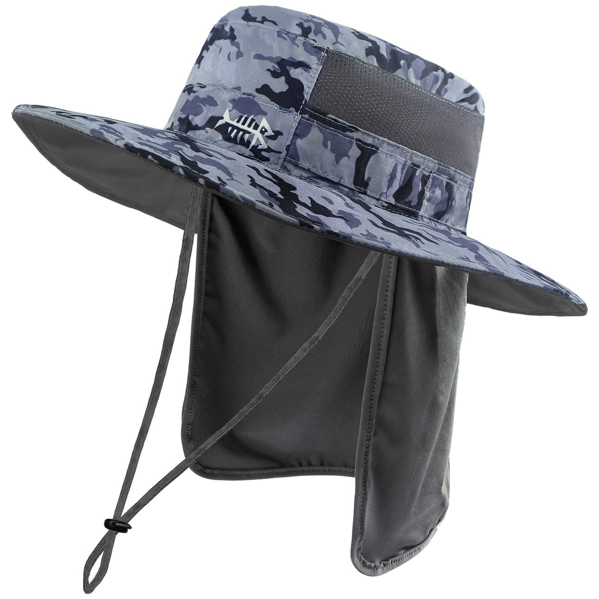 Bassdash UPF 50+ Sombrero de Pesca Solar Resistente al Agua con Solapa de Cuello Desmontable — view 34