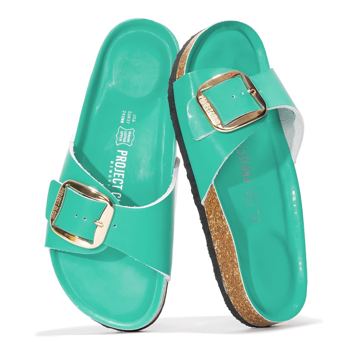 Project Cloud 100% Genuine Leather Sandals Women Dressy Beach Essentials Slides for Women Footwear - Lightweight with Memory Foam Insole Sandals for Women 2026 - Womens Slides — view 10