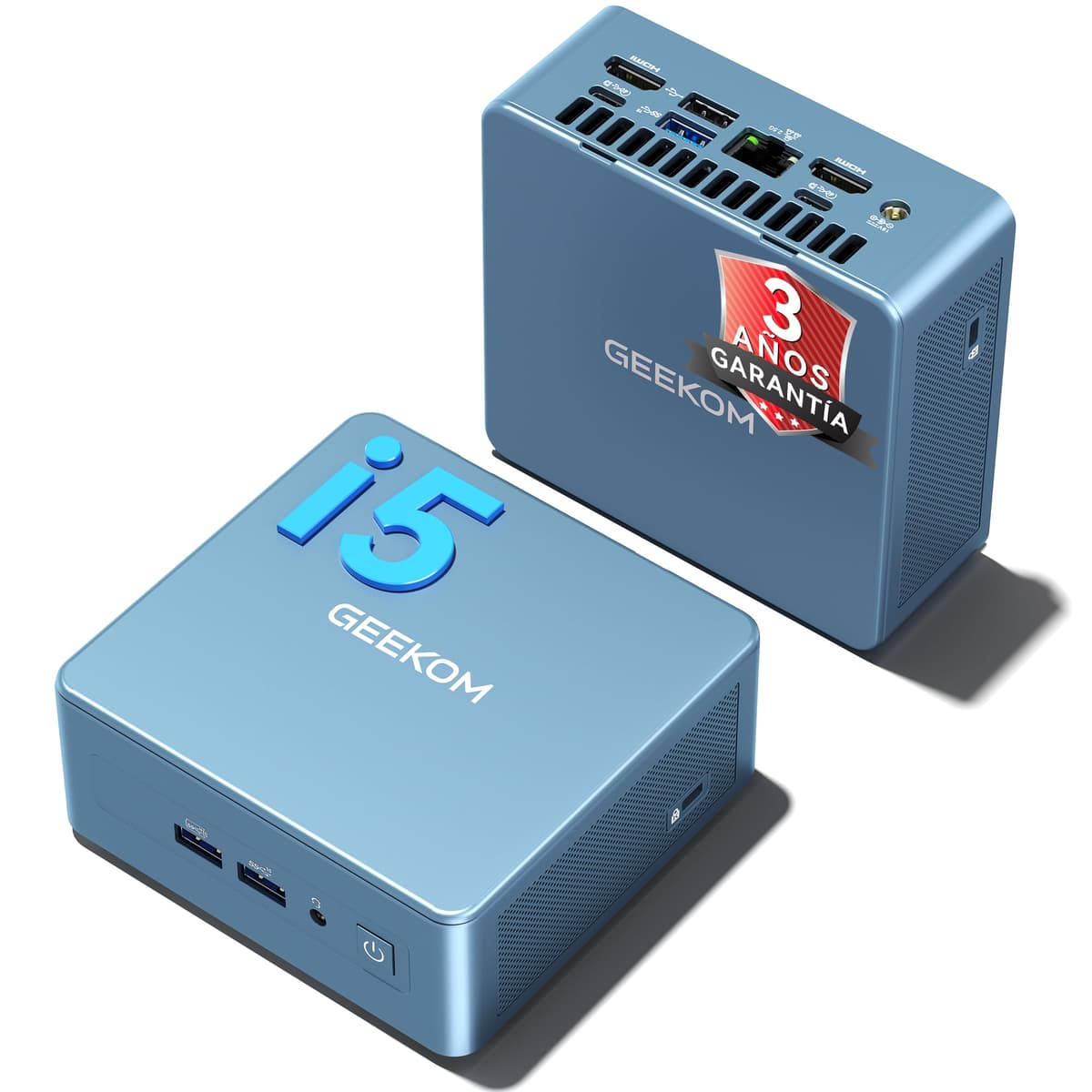 GEEKOM GT1 Mega U9 AI Mini PC con Intel Core U9 185H, 32GB DDR5 + 1TB SSD | El Único Galardonado con el Premio Europeo de Hardware |Dual LAN 2.5Gbps |Mini PC con Windows 11 Pro |WiFi 7 |AR Tiempo Real