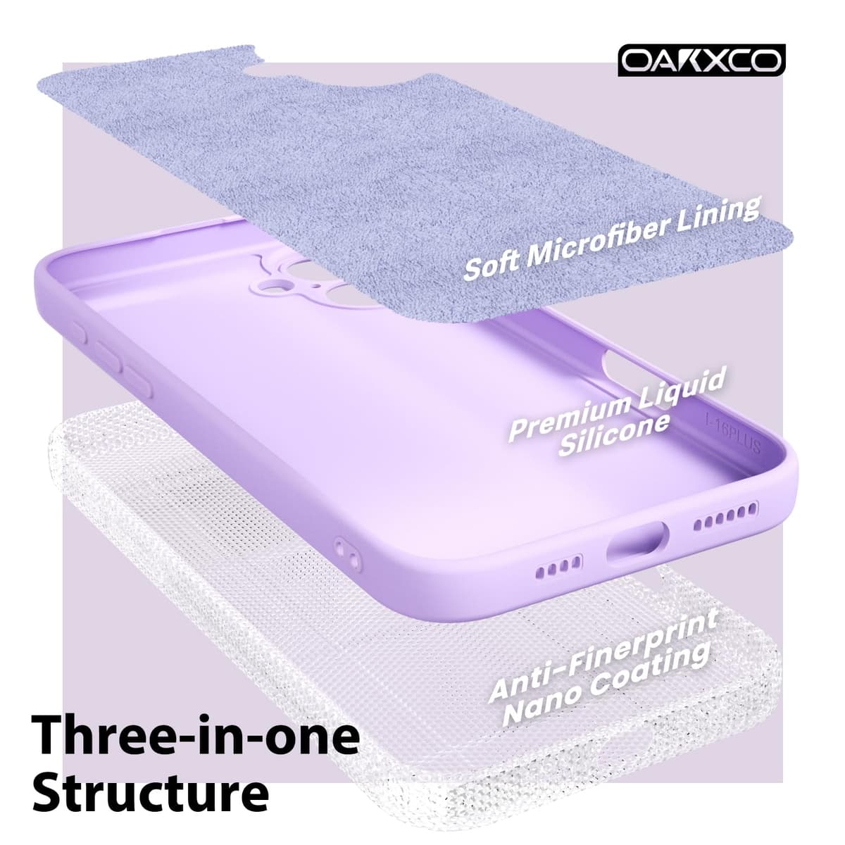 oakxco for iPhone 17 Pro Max Phone Case Liquid Silicone, Cute Thin Slim Grip Soft Rubber Gel for Women Men, Smooth Matte TPU Plain Solid Color Girly Simple Case with Camera Cover, Light Pink — view 1375
