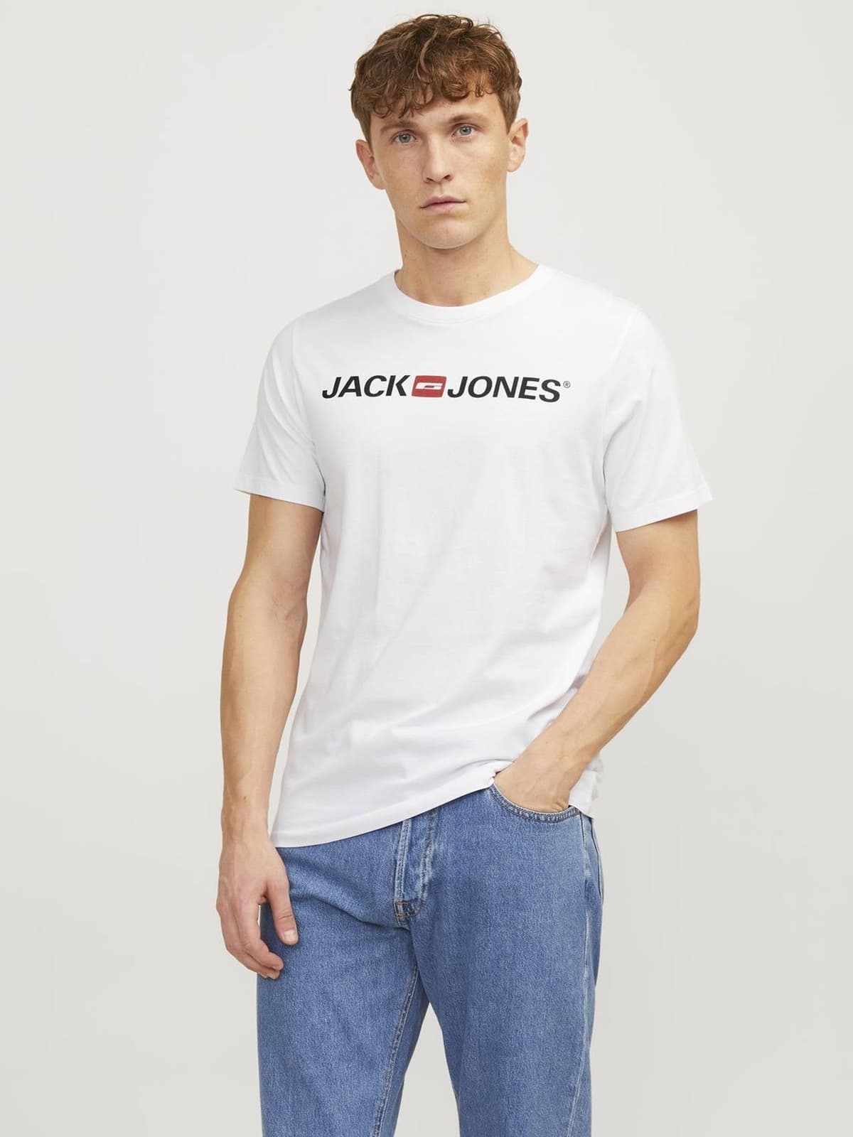 JACK & JONES T-Shirt Basic V-Neck T-Shirt — view 2